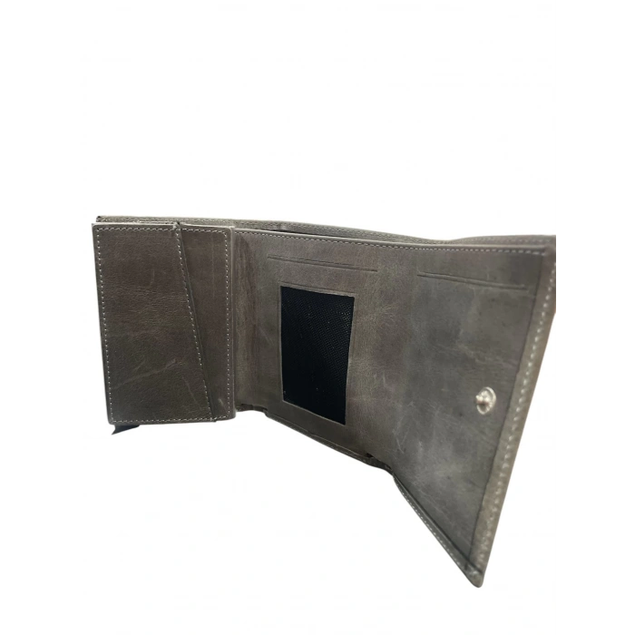 Karali Hakiki Deri Crazy Mekanizmalı Bryat Gri K501-9