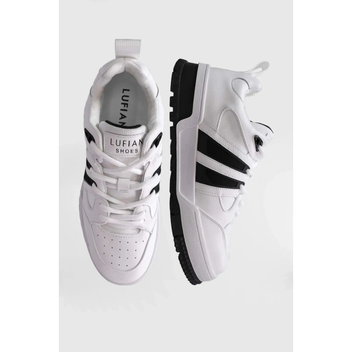 Lufian 111230252 Edgar Casual Erkek Deri Sneaker Ayakkabı Beyaz