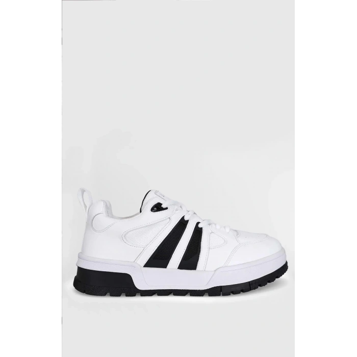 Lufian 111230252 Edgar Casual Erkek Deri Sneaker Ayakkabı Beyaz