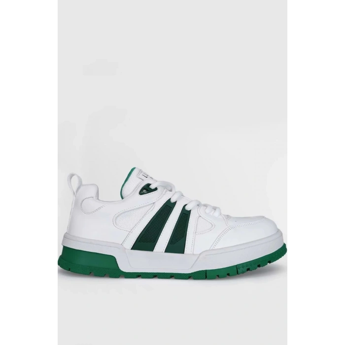 Lufian 111230252 Edgar Casual Erkek Deri Sneaker Ayakkabı Yeşil