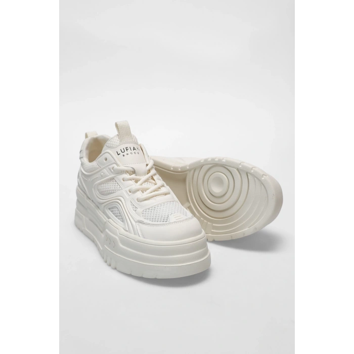LUFİAN 121230033 TOMRİS BAYAN BEYAZ SNEAKER AYAKKABI