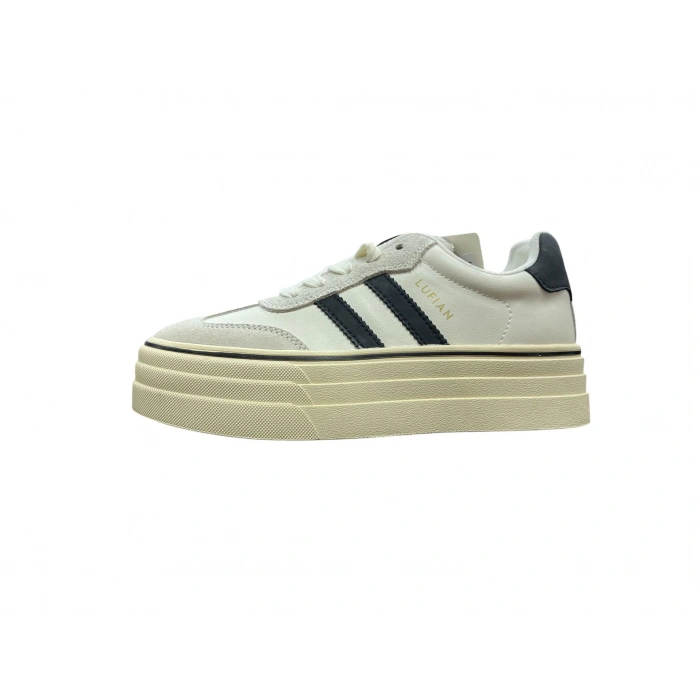 LUFİAN ANGELA KADIN YÜKSEK TABAN BEYAZ SNEAKER AYAKKABI 121230025