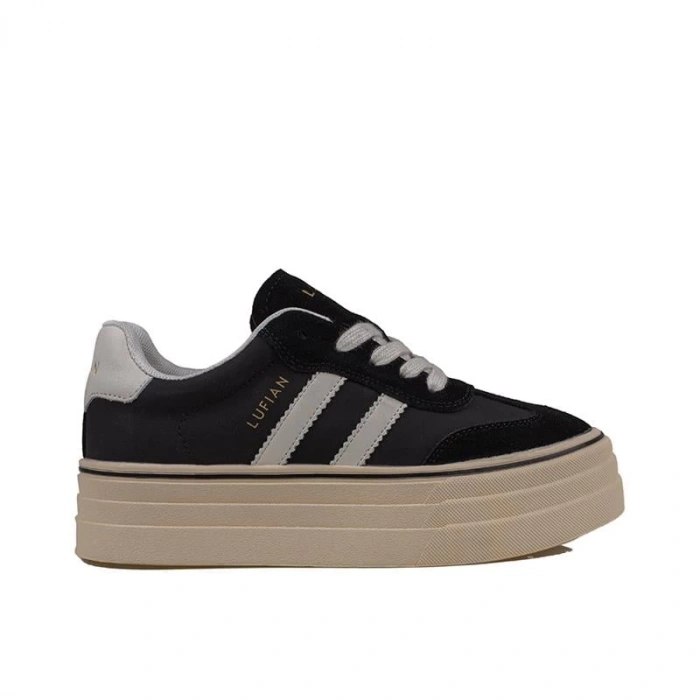 LUFİAN ANGELA KADIN YÜKSEK TABAN SİYAH SNEAKER AYAKKABI 121230025