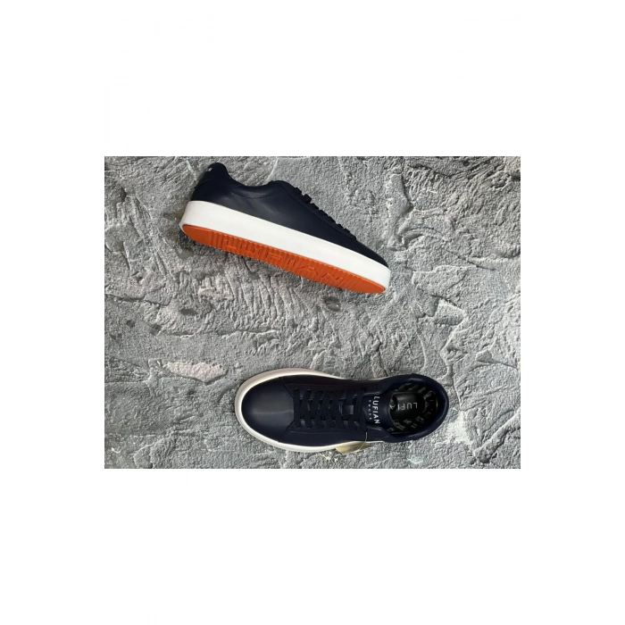 Lufian Anton Sneaker Erkek Deri Ayakkabı Lacivert 111230254