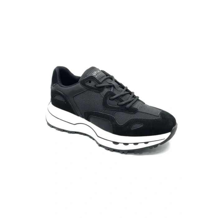 Lufian Graham Sneaker Erkek Deri Ayakkabı Siyah 111230268
