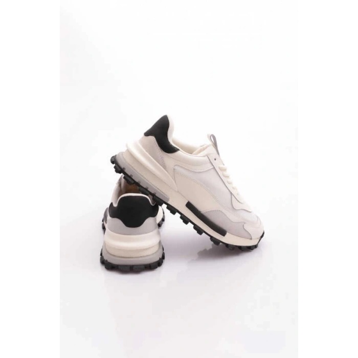 Lufian Henry Erkek Hakiki Deri Klasik Sneaker Ekru 111230265