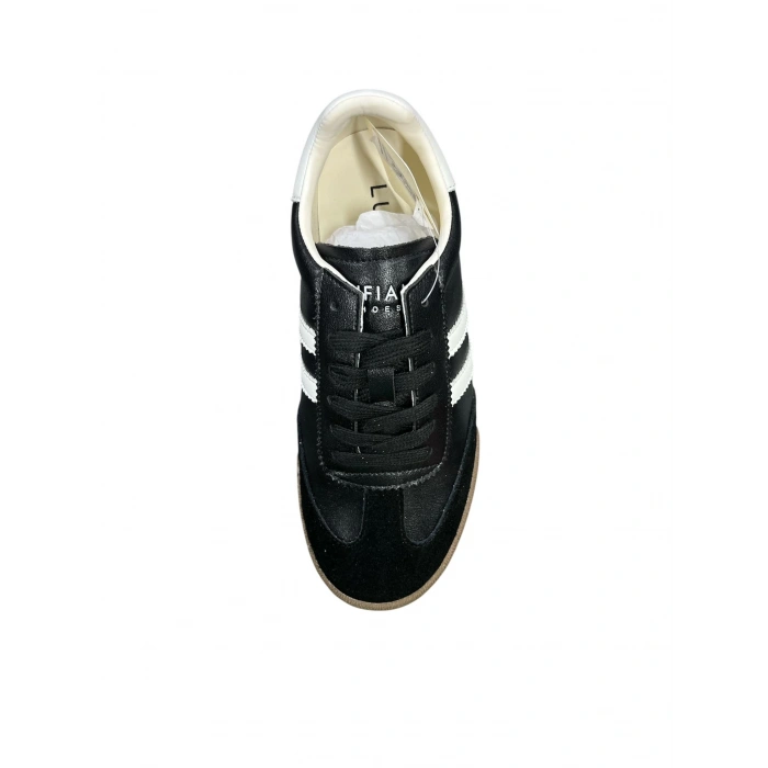 Lufian Lia Kadın Siyah Deri Sneaker Ayakkabı 121230030