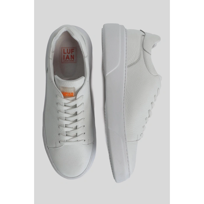Lufian Tommy Erkek Deri Sneaker Ayakkabı Beyaz 111230280