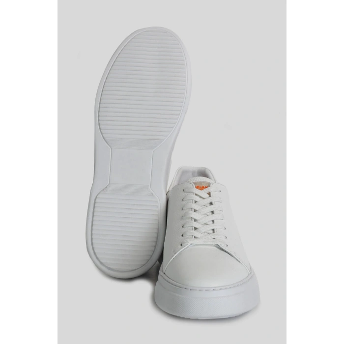 Lufian Tommy Erkek Deri Sneaker Ayakkabı Beyaz 111230280