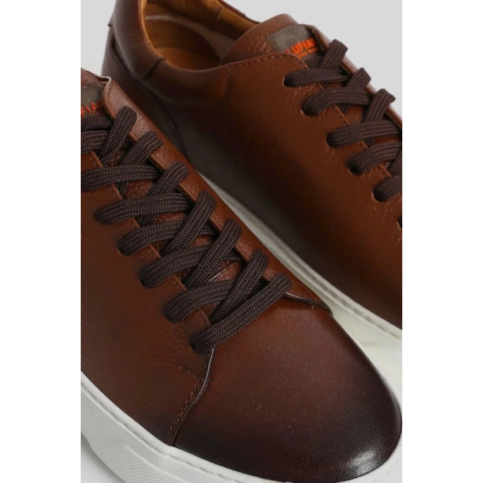 Lufian Tommy Erkek Deri Sneaker Ayakkabı Taba 111230187