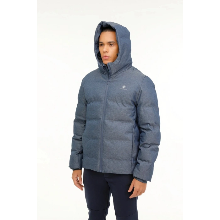 Lumberjack A10141497108010 Mavi Melanj Erkek Kısa Kaban