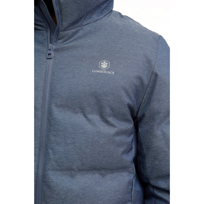 Lumberjack A10141497108010 Mavi Melanj Erkek Kısa Kaban
