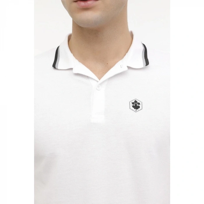 Lumberjack A10153338608010 4M M-Bsc Polo 12Bs45 4Fx Beyaz Erkek Polo T-Shırt