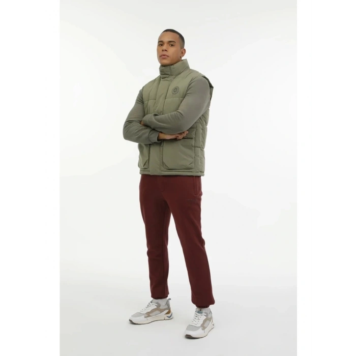 Lumberjack A10174284508011 Erkek Haki Yelek