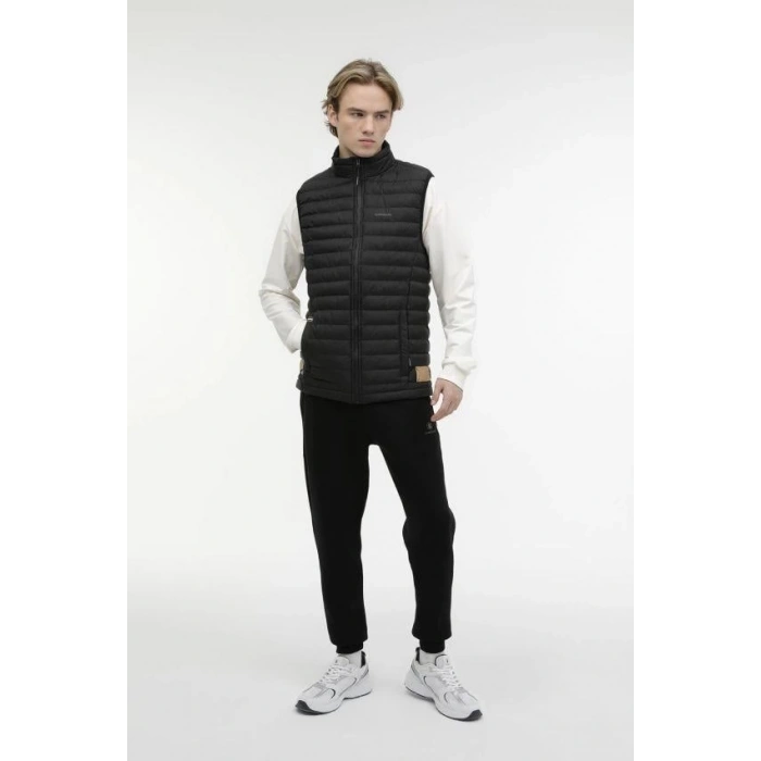 Lumberjack A10174284908011 Siyah Erkek Yelek