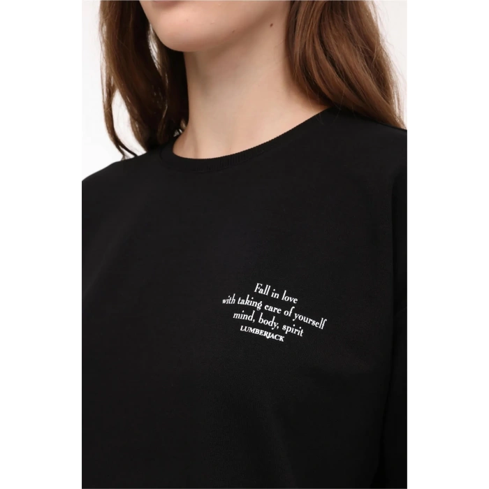 Lumberjack A10178487708010 Wb Anna 16 4Pr Sıyah Kadın Orme Sweatshırt