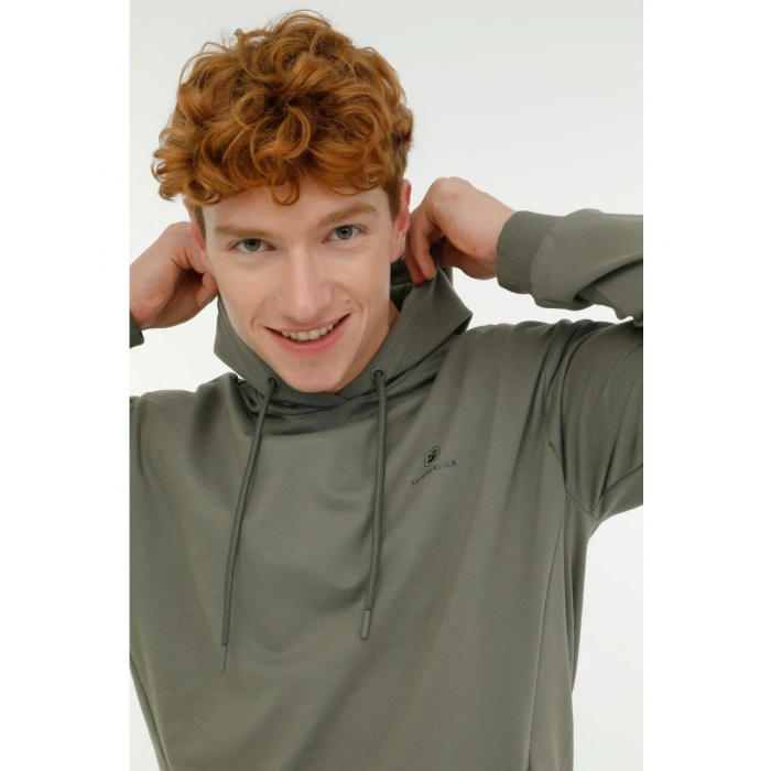 Lumberjack A10181320308010 4W Mb Sn73 Hoodıe 4Pr Hakı Erkek Kapsonlu Sweatshırt