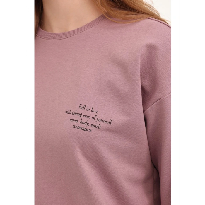 Lumberjack A10189823408010 4W Wb Anna 16 4Pr Pastel Mor Kadın Sweatshırt