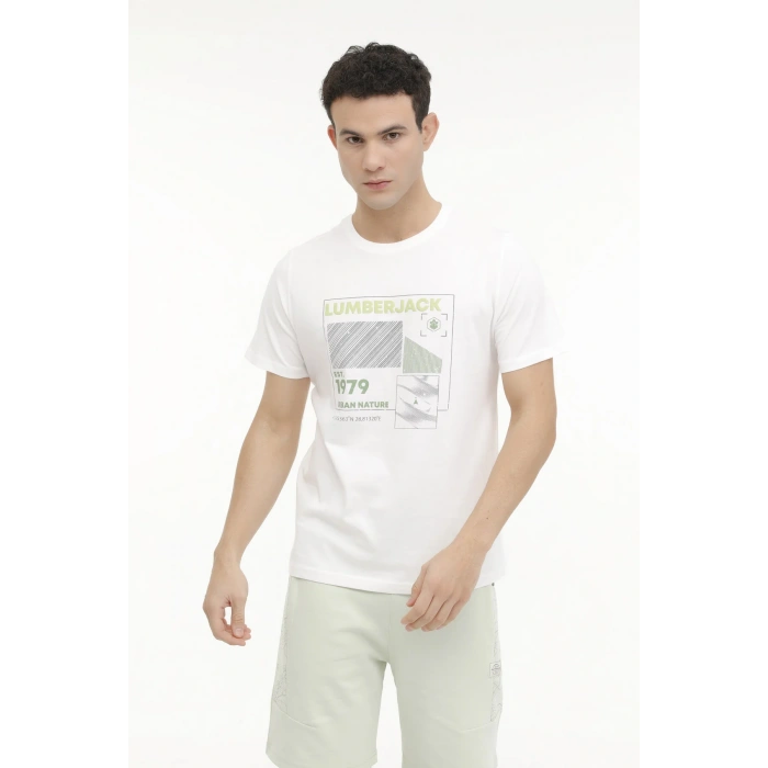 ML JERRY 11URB1015 4FX KIRIK BEYAZ Erkek Kısa Kol T-Shirt 101571166