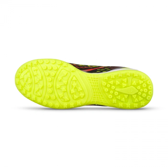 M.P Unisex Bağcıklı Siyah-Sarı Halı Saha Futbol Ayakkabısı 241-1358GR