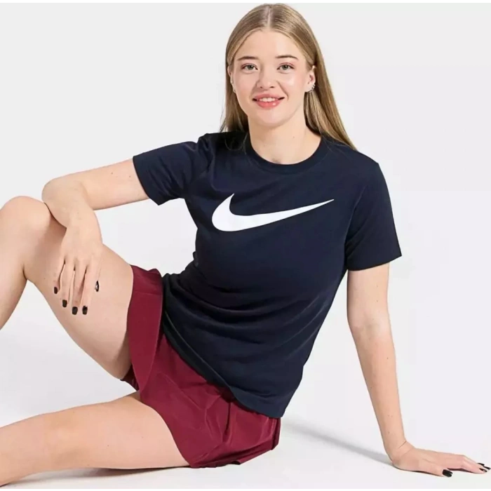 Nike Dri-Fit Park Futbol Kadın Tişört Lacivert CW6967-451