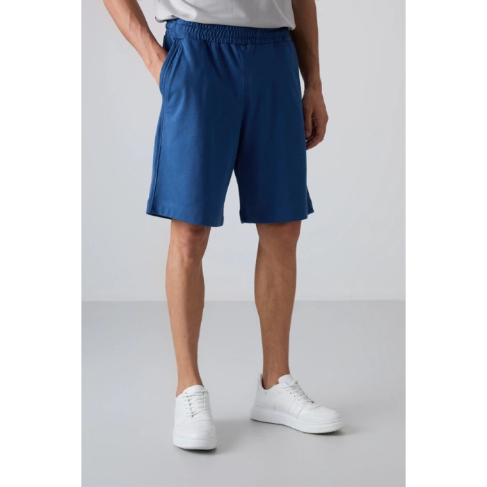 TOMMY LIFE Parlament Pamuklu Kalın Yumuşak Dokulu Comfort Fit Basic Erkek Şort - 81260