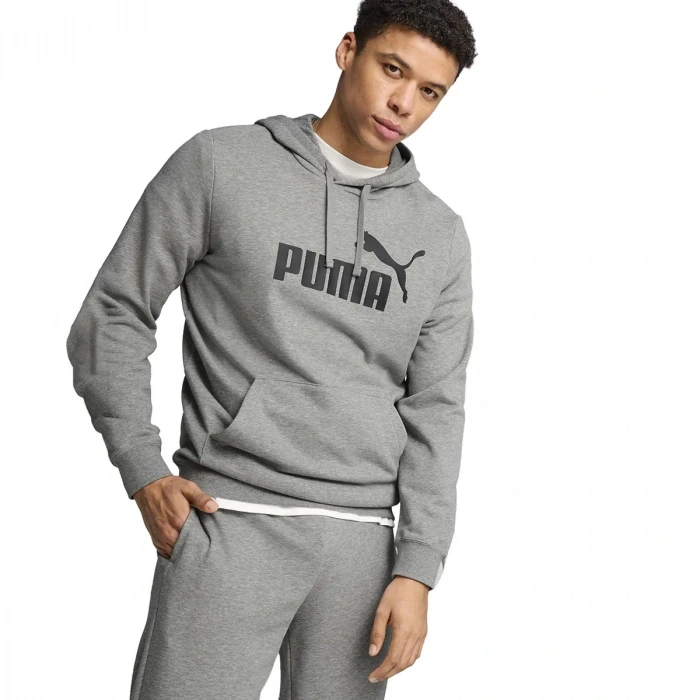 Puma Ess No. 1 Logo Erkek Sweatshirt Gri 68257203
