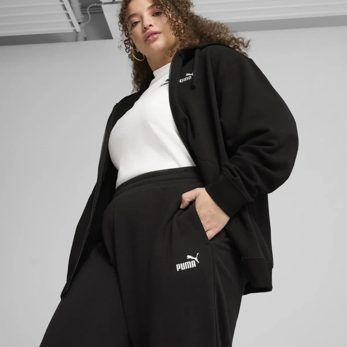 Puma Ess No. 1 Logo Kadın Siyah Günlük Stil Eşofman Altı 68245001