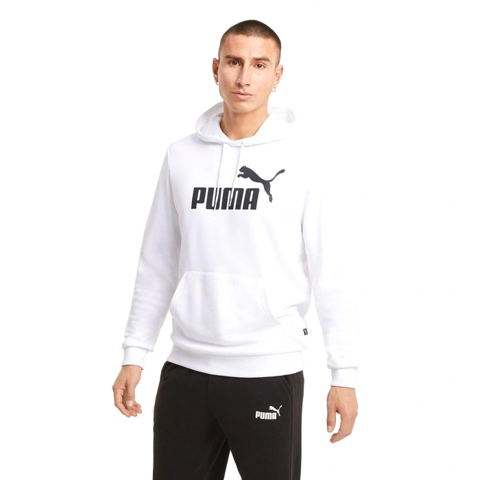 Puma Essential Big Logo Hoodie Tr Erkek Beyaz Günlük Stil Sweatshirt 58668802