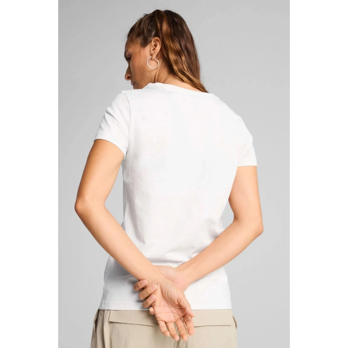 Puma Essentials Kadın Beyaz Tişört 63153602