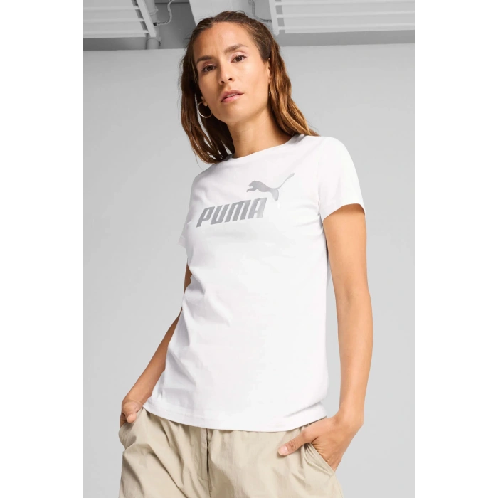 Puma Essentials Kadın Beyaz Tişört 63153602