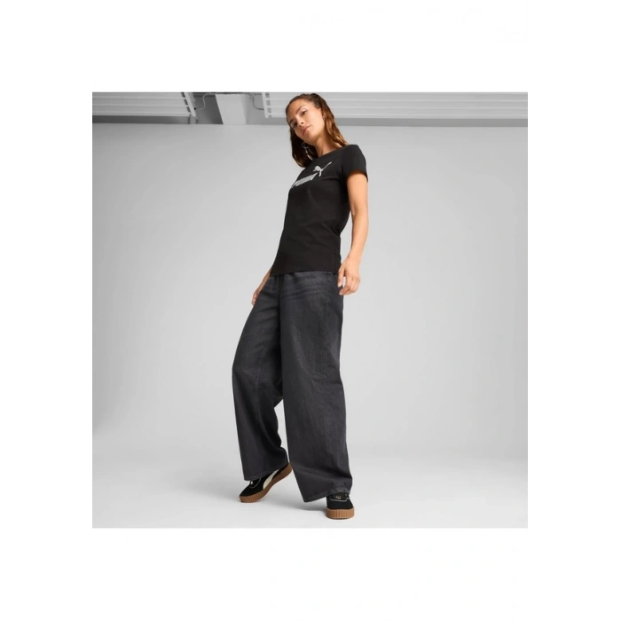 Puma Essentials Kadın Siyah Tişört 63153601