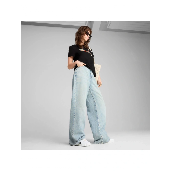 Puma Graphics Floral Cat Logo Tee Kadın Spor Tişört 68508101