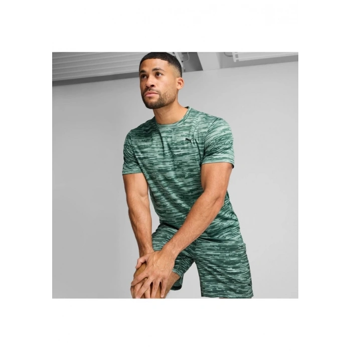 Puma Tad Essentials Aop Tee Erkek Spor Tişört Yeşil 52671830