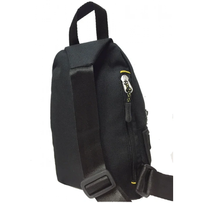 Seventeen 4924  Çizgili Erkek Body Bag Çapraz Çanta - Siyah