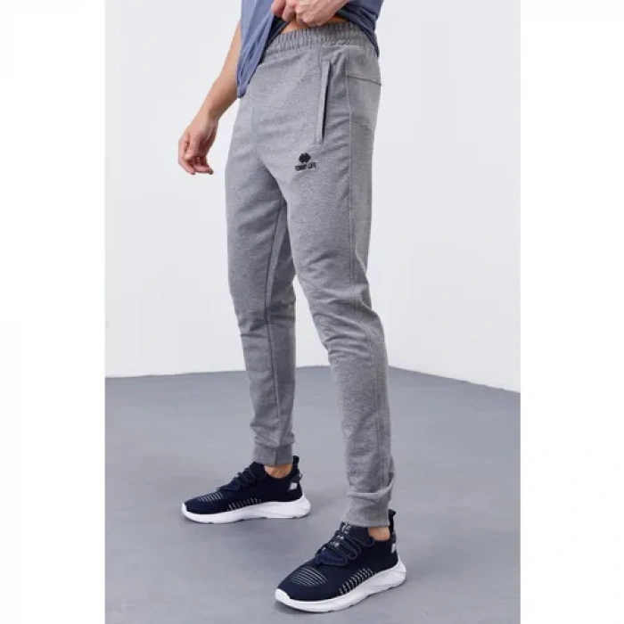 Tommy Life 84343 Cep Fermuarlı Gri Melanj Erkek Eşofman Altı-84343
