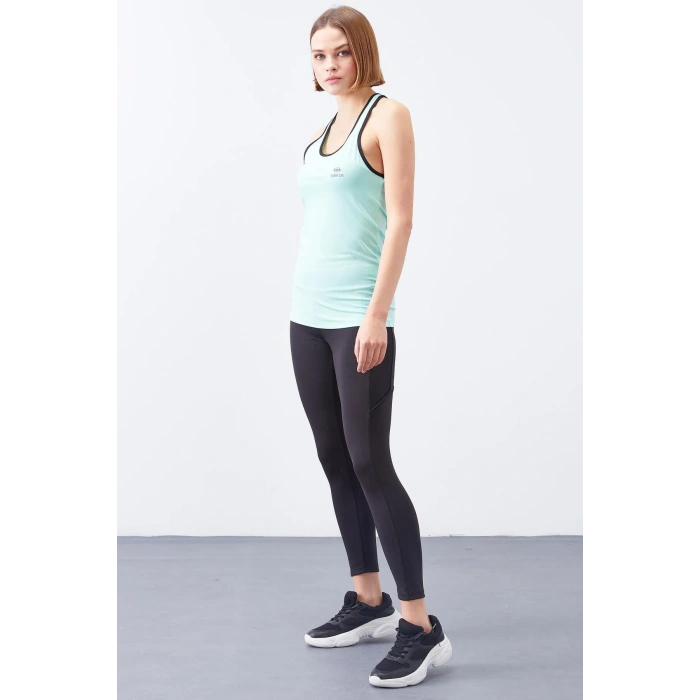 TOMMY LİFE 97094 SU YEŞİLİ ÇAPRAZ ASKILI BAYAN ATLET