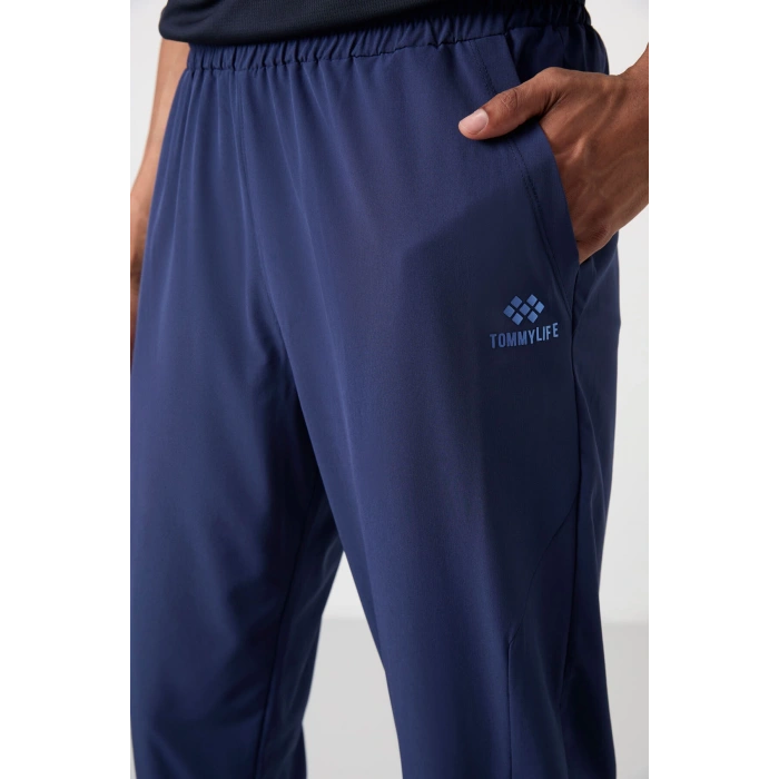 Tommy Life İndigo Polyester İnce Yumuşak Comfort Fit Erkek Eşofman Alt - 82119