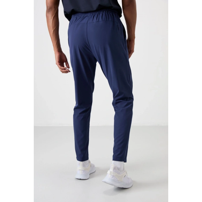 Tommy Life İndigo Polyester İnce Yumuşak Comfort Fit Erkek Eşofman Alt - 82119