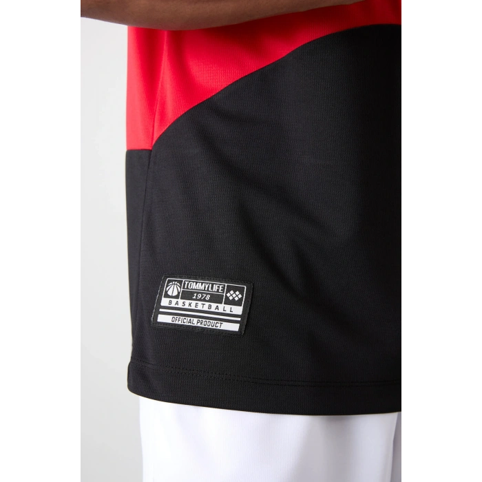 Tommy Life Nefes Alan Dokulu İnce Esnek Standart Fit Erkek Basketbol Atlet - 88395