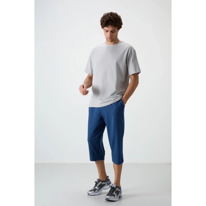 TOMMY LIFE Parlament Pamuklu Yumuşak Dokulu Standart Fit Nakışlı Erkek Kapri - 83102