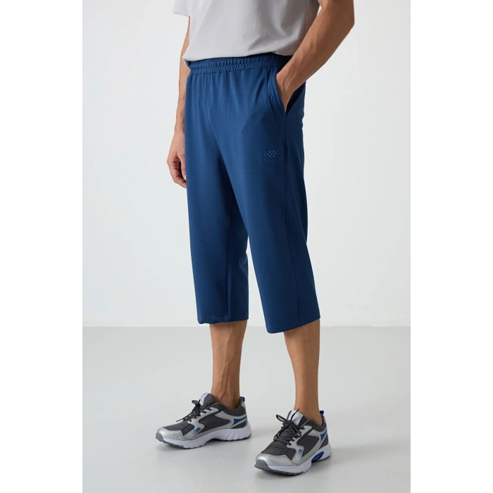 TOMMY LIFE Parlament Pamuklu Yumuşak Dokulu Standart Fit Nakışlı Erkek Kapri - 83102