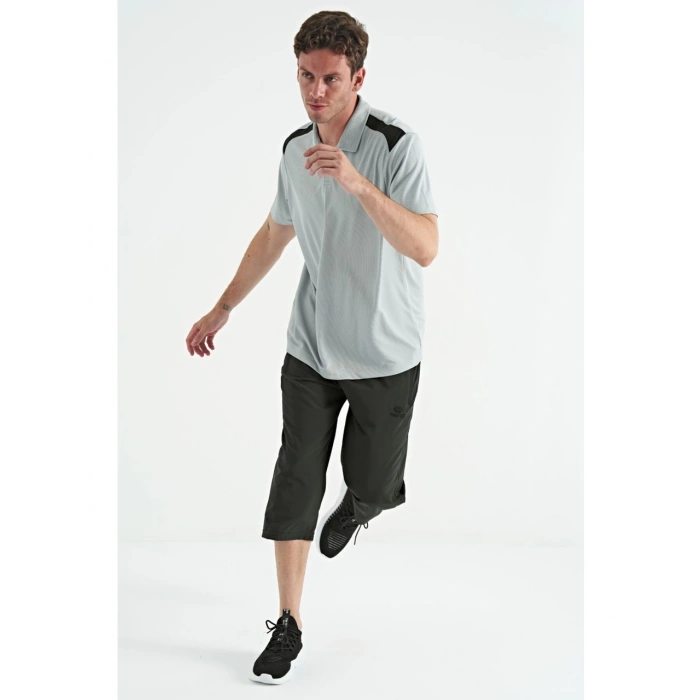 TOMMY LIFE Siyah Bağcıklı Standart Kalıp Fermuar Cepli Kapri 83096