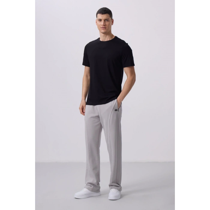 Tommy Life Siyah Erkek Basic Kısa Kol Standart Kalıp O Yaka T-shirt 87911