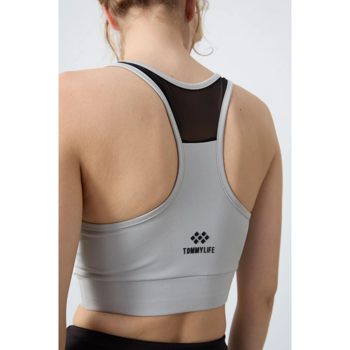 Tommy Life Siyah Esnek Standart Fit Performans Kadın Tayt Takım 95331