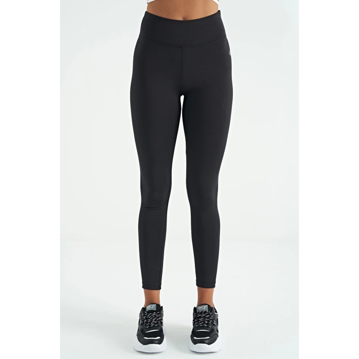 tommy Life Yüksek Bel Dalgıç Kumaş Slim Fit Kadın Tayt 94627