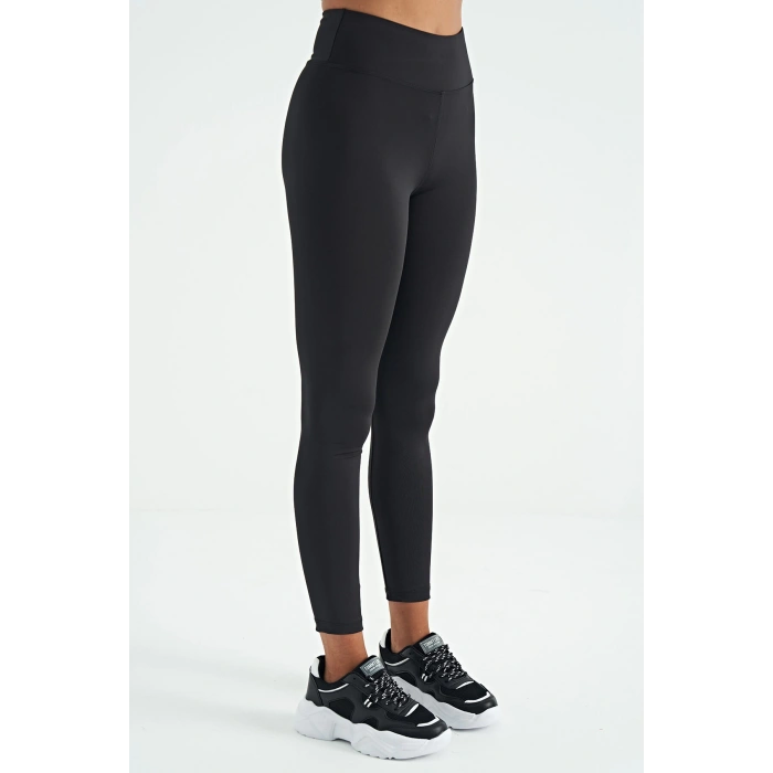 tommy Life Yüksek Bel Dalgıç Kumaş Slim Fit Kadın Tayt 94627