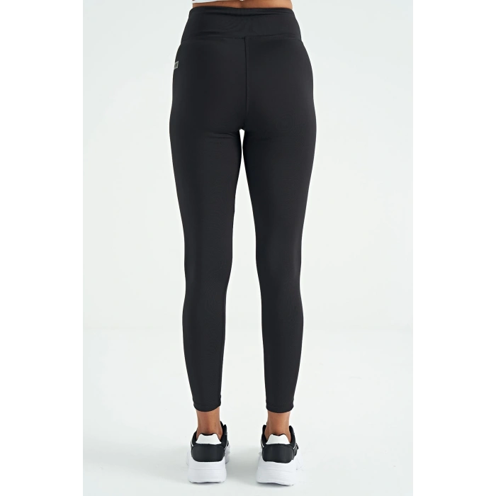 tommy Life Yüksek Bel Dalgıç Kumaş Slim Fit Kadın Tayt 94627