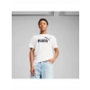 Puma ESS No. 1 Logo Tee Erkek Regular Fit Baskılı Beyaz T-Shirt 68253202