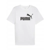 Puma ESS No. 1 Logo Tee Erkek Regular Fit Baskılı Beyaz T-Shirt 68253202